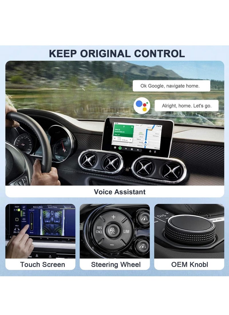 Generic - Android Auto Wireless Adapter for OEM Factory Wired Android Auto Cars, Plug & Play, Easy Setup Wireless Dongle for Android Phones, Converts Wired Android Auto to Wireless - Image 1