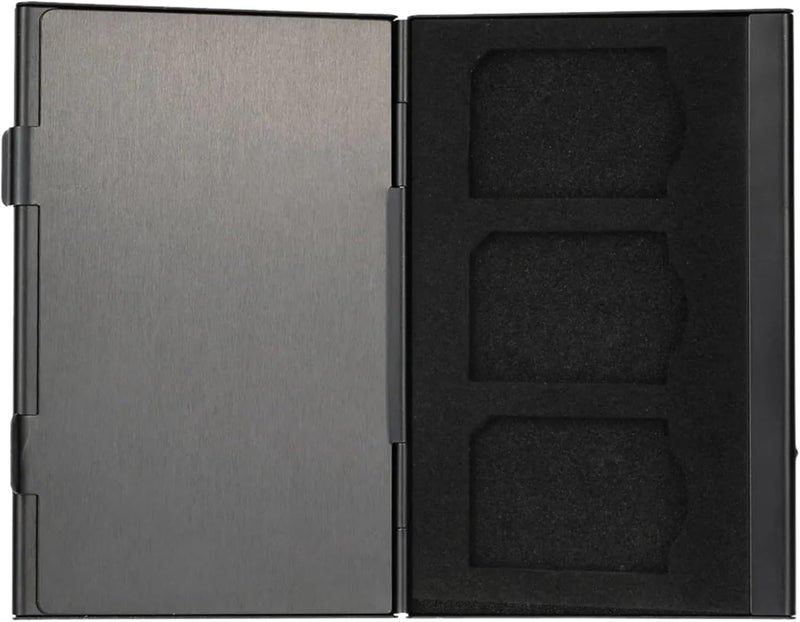 12 in 1 Aluminum Memory Card Storage Case - Large Capacity for SD & TF Cards - Portable and Durable Wallet(Red) - Image 3