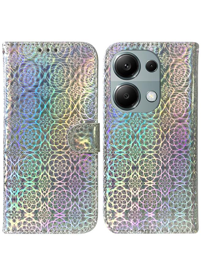 The Bros Case For Xiaomi Poco M6 Pro 4G Colorful Magnetic Buckle Leather Phone Case