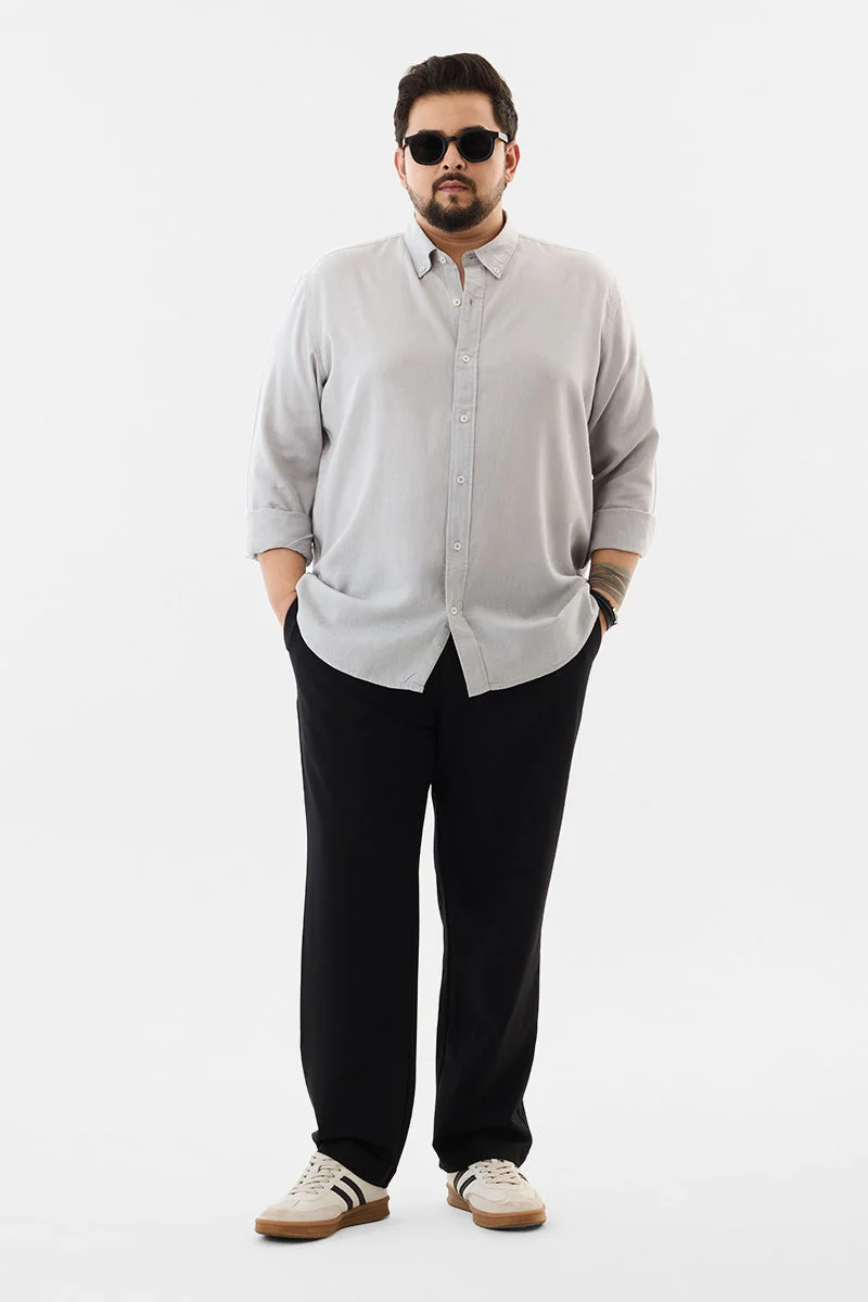 SNITCH Linen Blend Plus Size Shirt