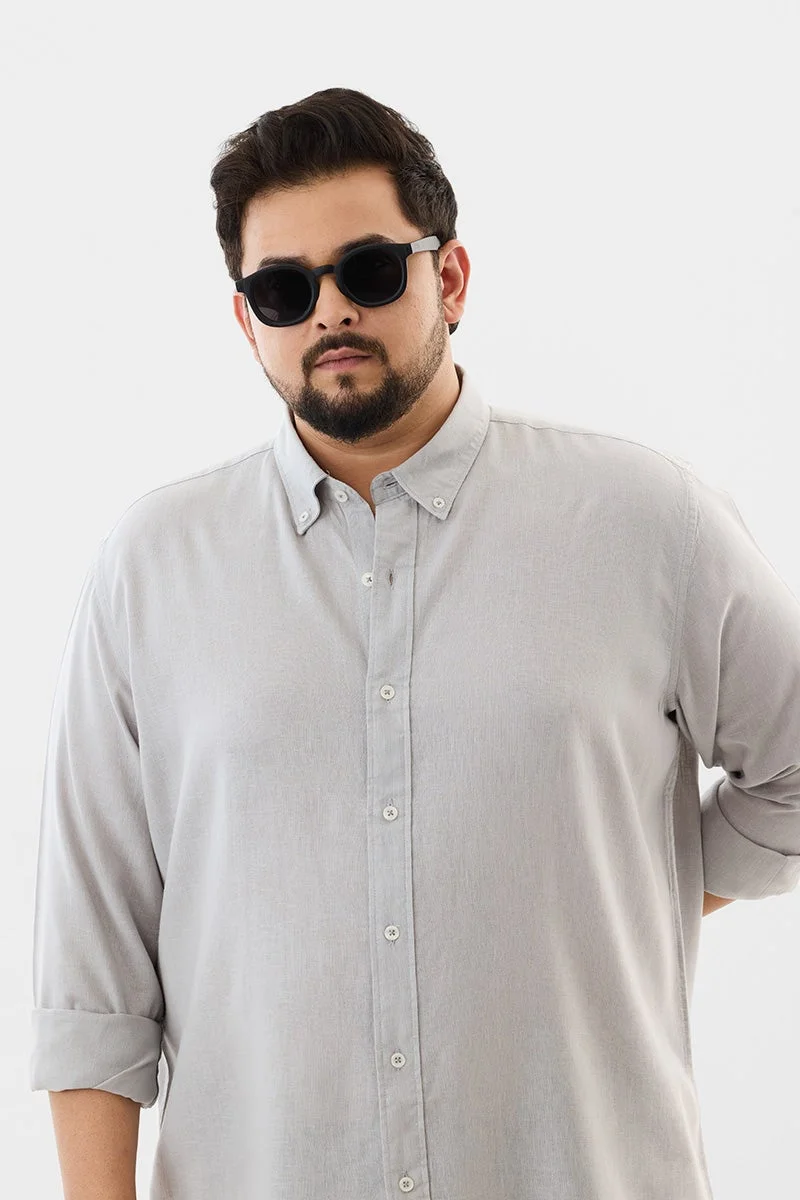 سنيتش قميص مقاس كبير من مزيج الكتان