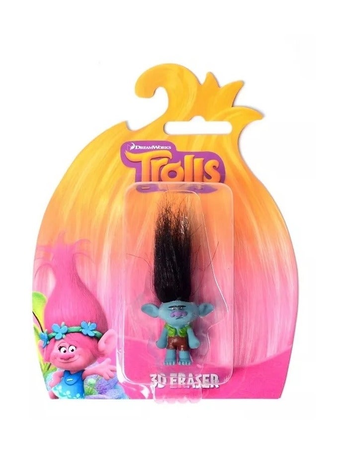 DreamWorks Trolls 3D Eraser Figure - Poppy Branch Guy Diamond
