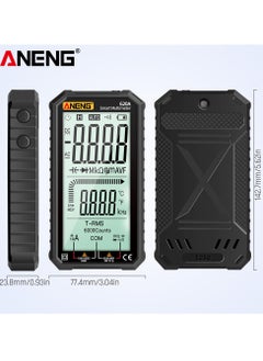 ANENG ANENG 4.7-Inch LCD Display AC/DC Digital Multimeter Ultraportable True-RMS Multimeter Auto-Ranging Multi Tester with Amp Volt Ohm Capacitance Continuity Temperature Frequency Diode Tests NCV Tester  - Image 4