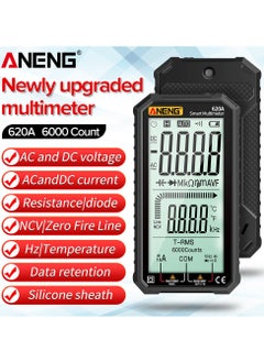 ANENG ANENG 4.7-Inch LCD Display AC/DC Digital Multimeter Ultraportable True-RMS Multimeter Auto-Ranging Multi Tester with Amp Volt Ohm Capacitance Continuity Temperature Frequency Diode Tests NCV Tester  - Image 2