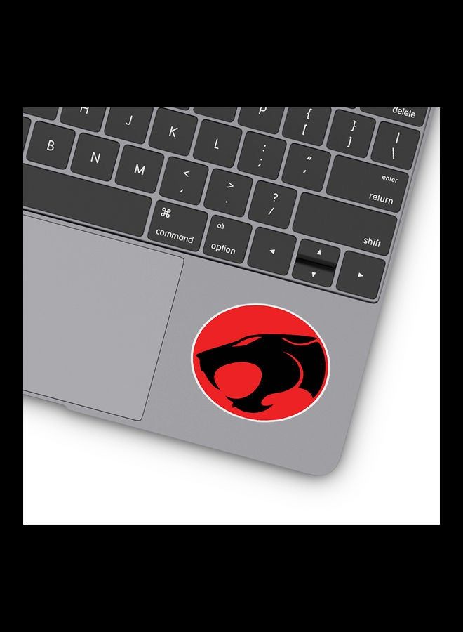 RKN Thunder Cat Red Cat Vinyl Stickers For Laptop 3inch - Image 1