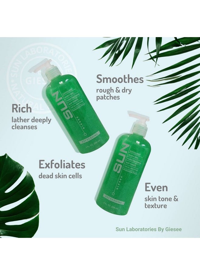 Sun Laboratories by Giesee Sun Laboratories By Giesee Self Tanning Lotion, Tan Maintainer, and Exfoliant Body Gel - 3-Pack 8 Oz. Bottles, Non-Toxic Self Tanner, Ultra Dark Sunless Tanning Lotion  - Image 4