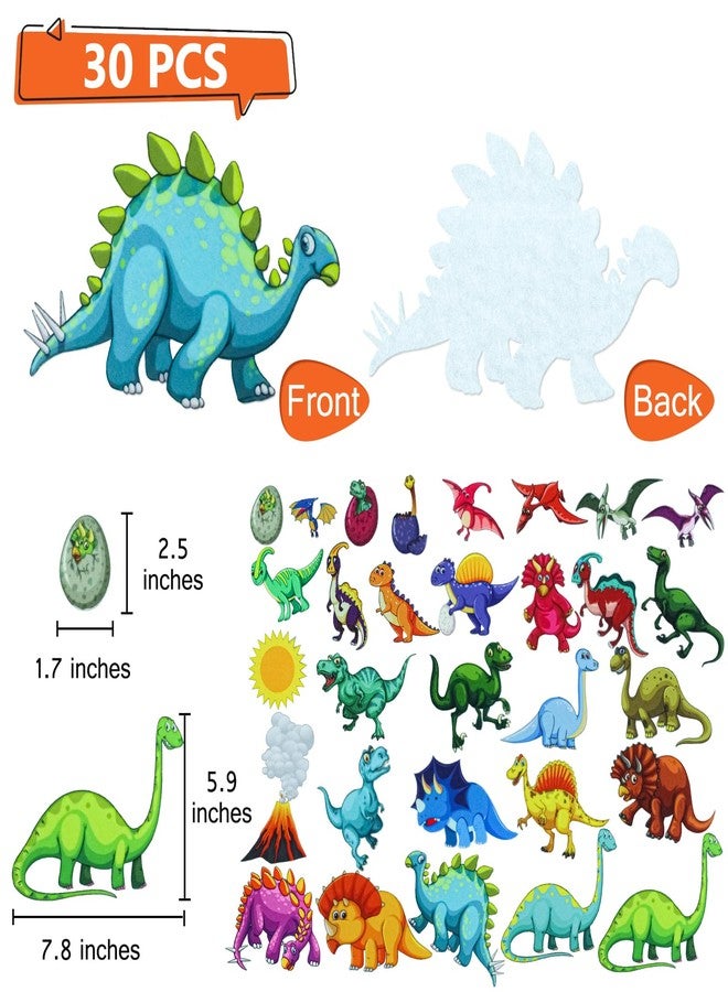 BXI 30 Pcs Dinosaurs Felt Board Story Pieces Set for Toddlers, Preschool & Kindergarten, Precut Felt Marine Life Figures for Preschool Crafts Activity Early Learning Storytelling - Image 2