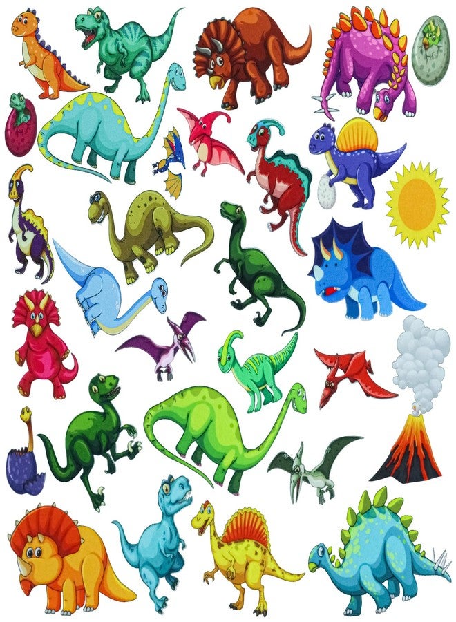 BXI 30 Pcs Dinosaurs Felt Board Story Pieces Set for Toddlers, Preschool & Kindergarten, Precut Felt Marine Life Figures for Preschool Crafts Activity Early Learning Storytelling - Image 1
