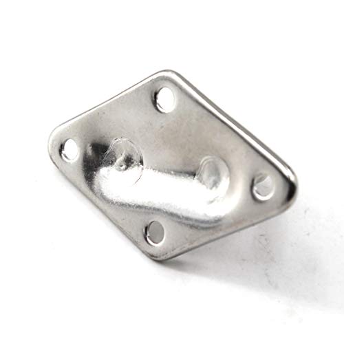 Flomore M10 Ceiling Hook Pad Eye Plate 304 Stainless Steel Wall Mount Hook Heavy Duty for Hanging (Pack of 2,Screws Included) - Image 3