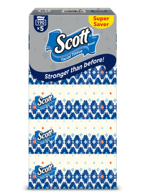 Facial Tissue 190 Sheet 2 Ply Pack of 5