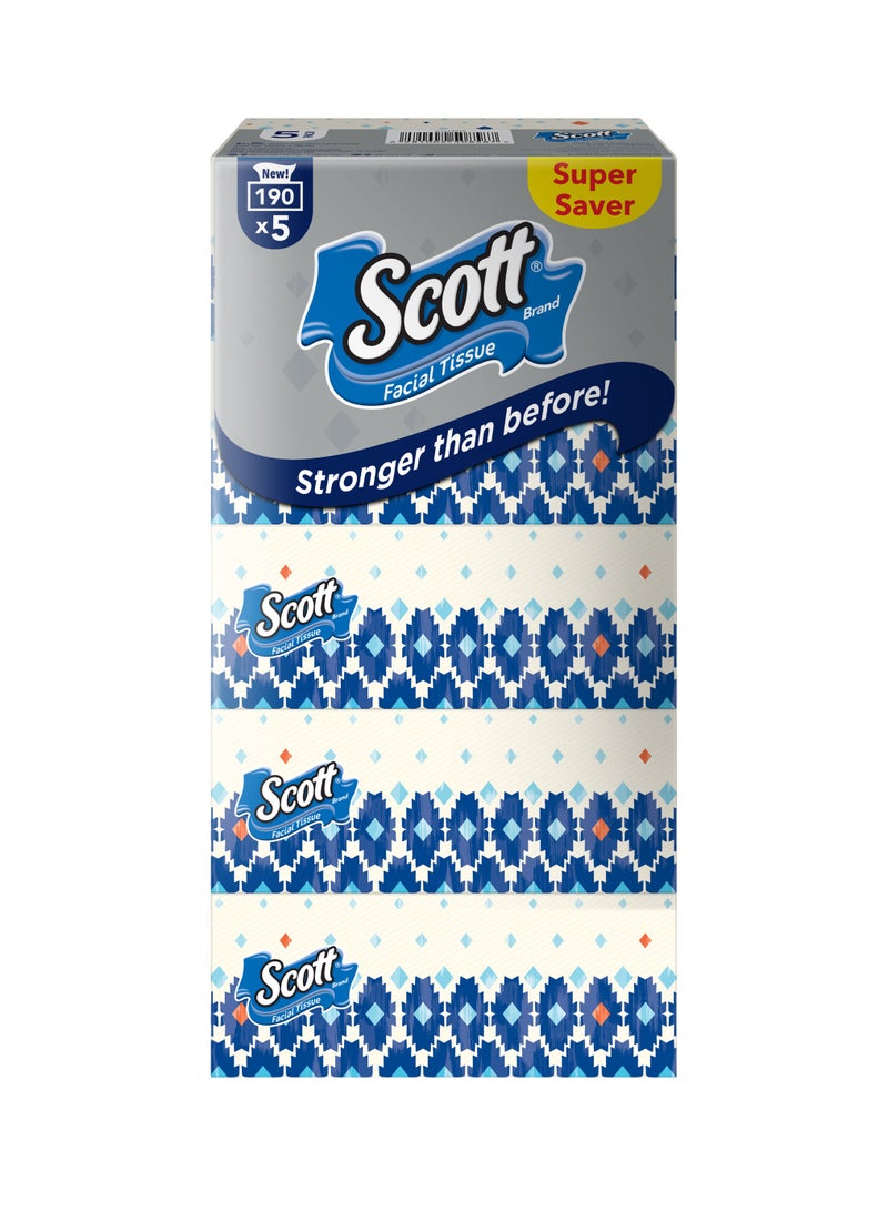 Scott Facial Tissue 190 Sheet 2 Ply - Image 1