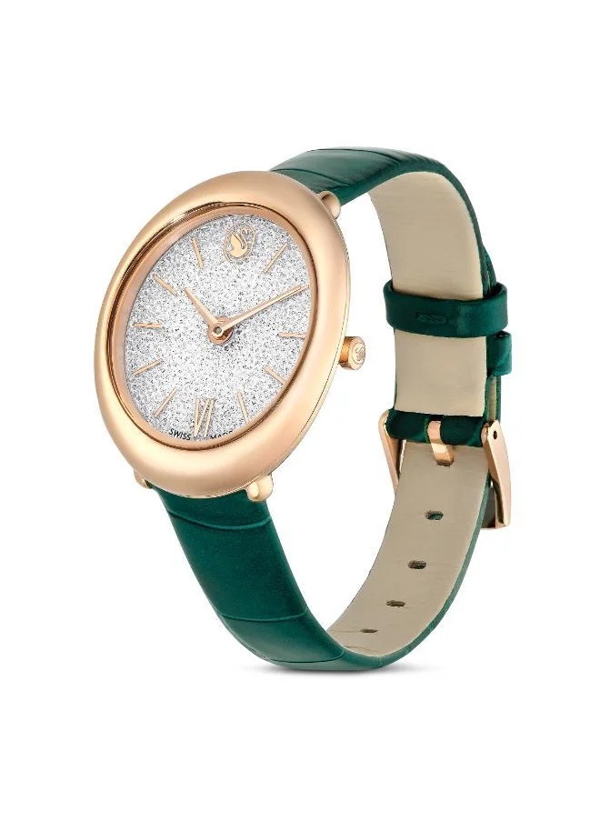 سواروفسكي Imber Leather Strap Analog Watch