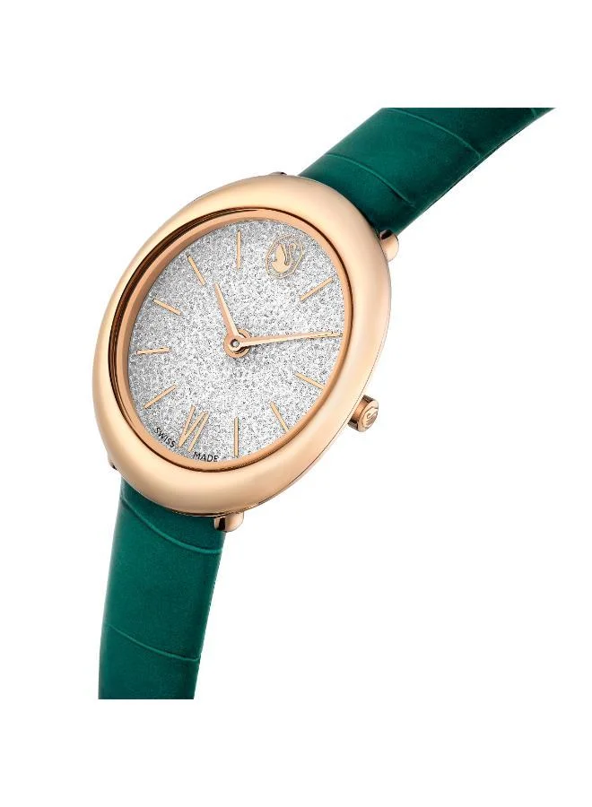 SWAROVSKI Imber Leather Strap Analog Watch