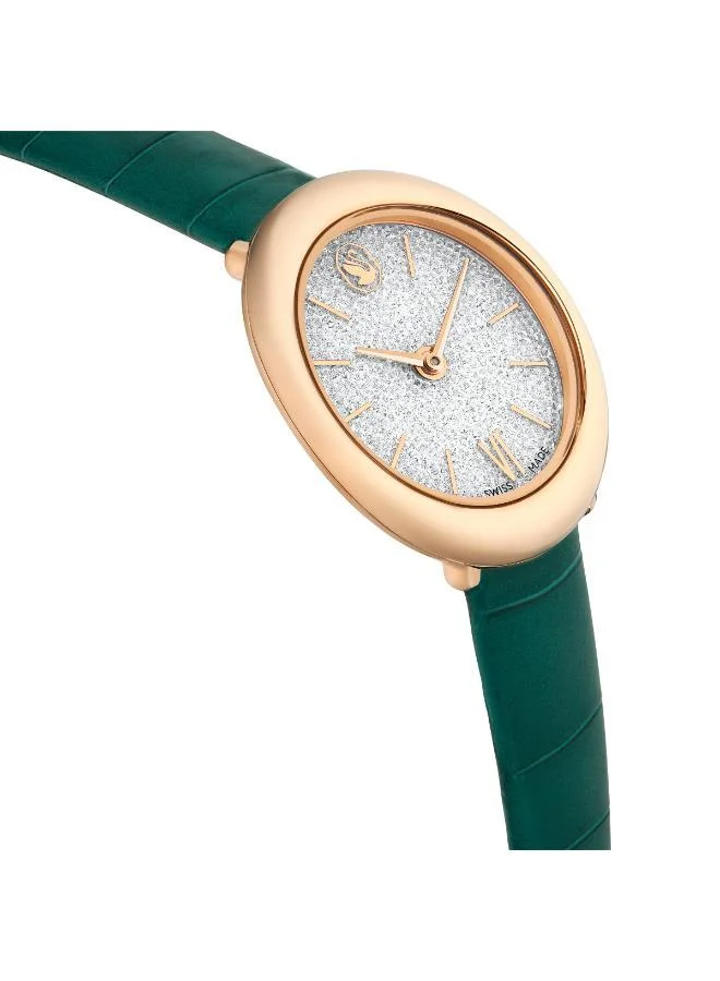 SWAROVSKI Imber Leather Strap Analog Watch