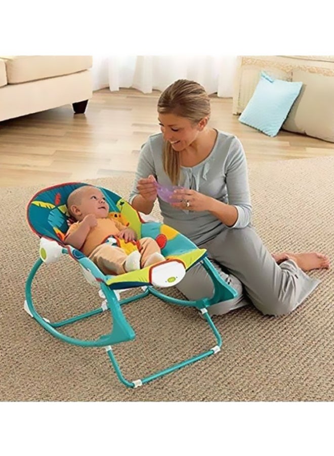 Cool Baby Infant to Toddler Baby Electric Rocker Chair With Sturdy Wheels and Comfortable Ride - Image 2