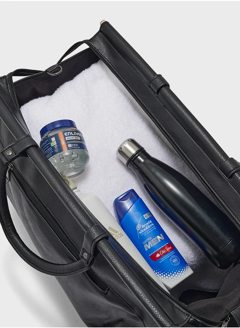 روبرت وود Premium Faux Leather Duffle Bag
