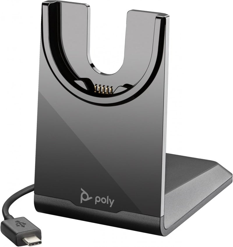 Poly HP Poly Voyager Focus 2 USBCC Headset  USBCA Adapter  Google Assistant Siri  Stereo  USB Type C  WiredWireless  Bluetooth  2986 ft  OverTheHead  Binaural  Supraaural  4 Cable - Image 1