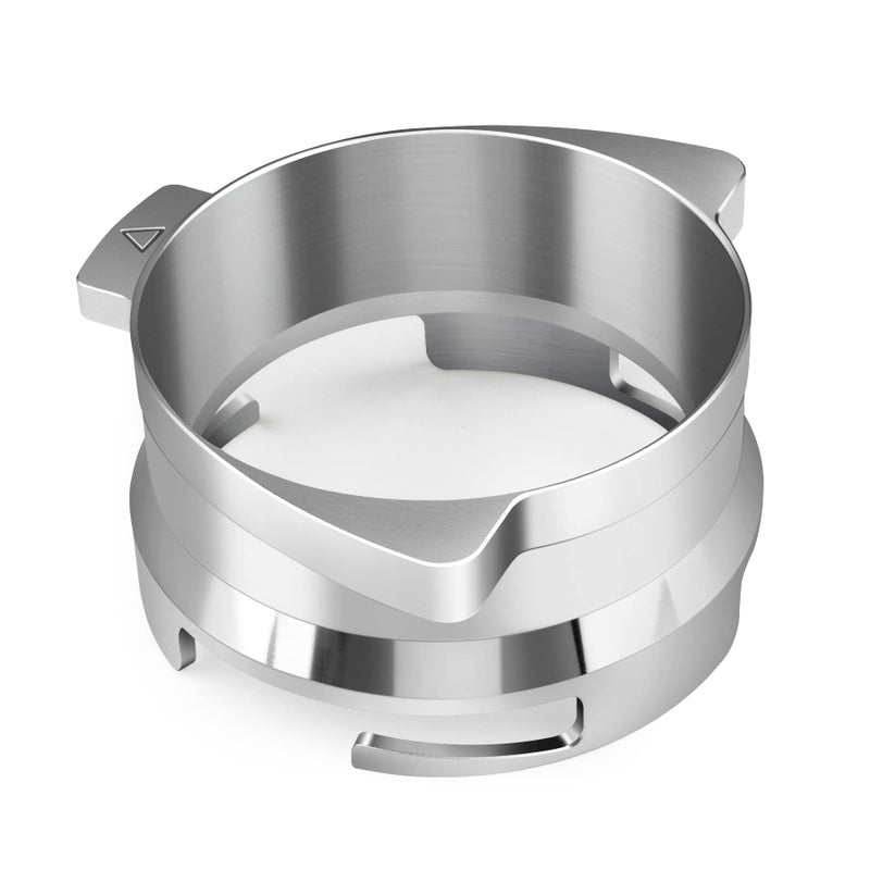 FIRJOY 54mm Espresso Dosing Funnel for Breville Barista Portafilters Stainless SteelSilver