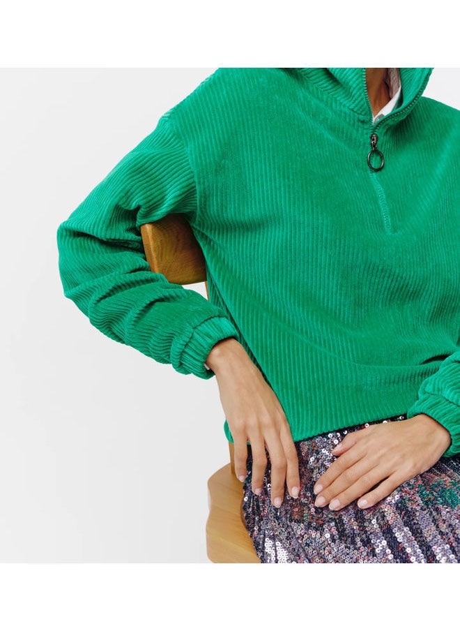 promod Sweatshirt In Ribbed Velours  - Image 4