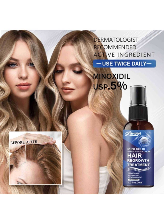 LUNOON Minoxidil Hair Regrowth Treatment - 5% Minoxidil for Men and Women Hair Growth - for Men to Regrow Fuller, Thicker Hair u0026 Beard - Minoxidil for Women Hair Growth- Improves Appearance of Thinning Hair - Image 5