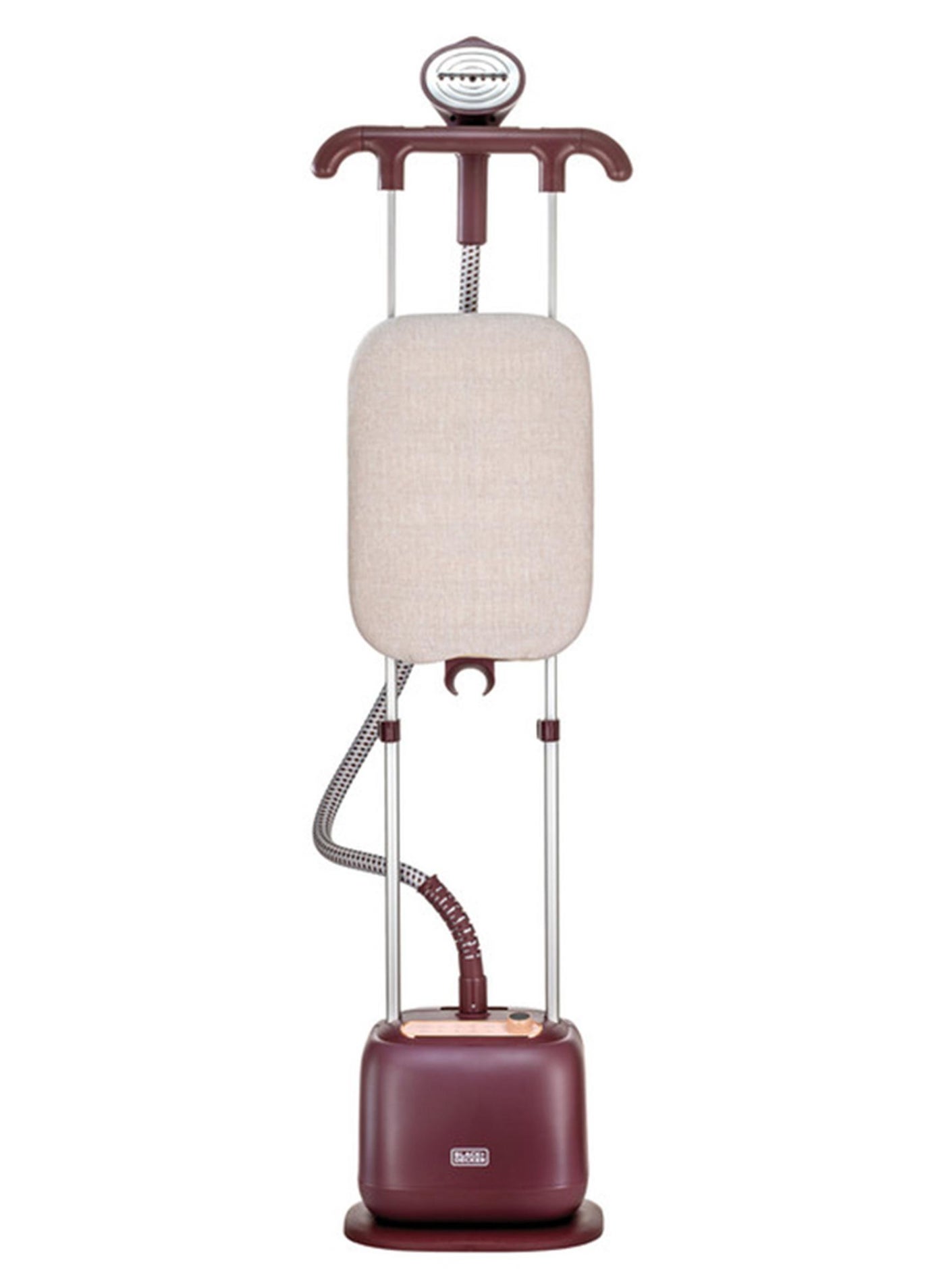 Double Pole Garment Steamer, 10 Steam Settings, Horizontal & Vertical Ironing Board, 35g/min Steam Rate, Anti-Kink Tube, Auto Shut-Off, 2 L 2400 W GSTD2450-B5 Peach