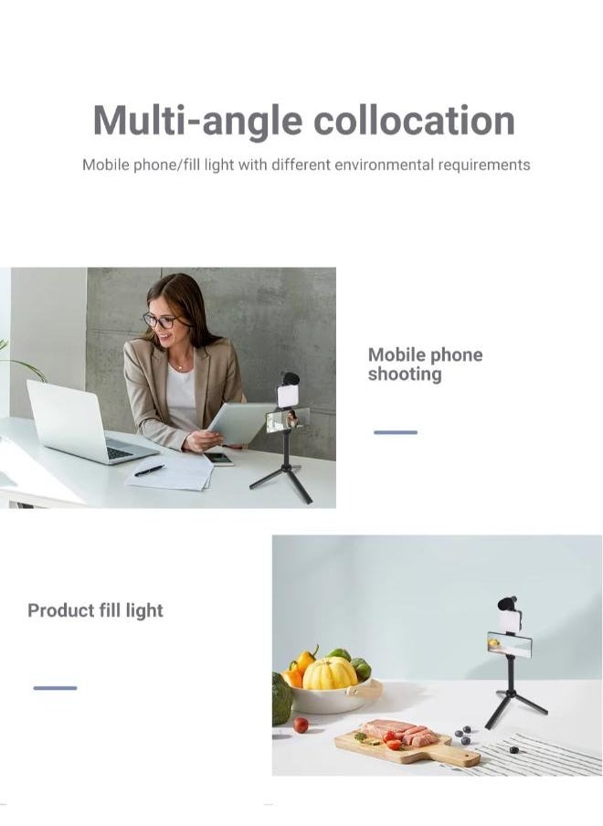 PLOKAMA - Video Recording Kit for Video Shooting and YouTube Video Recording for Any Mobile Phone or Digital Camera with LED Light, Microphone and Phone Holder-Model PK 772 - Image 1