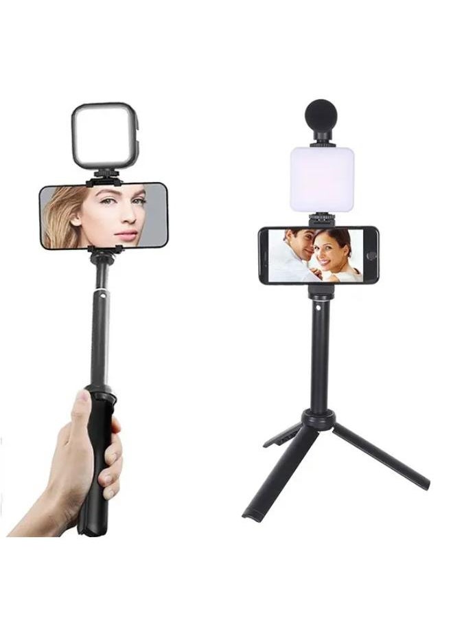 PLOKAMA - Video Recording Kit for Video Shooting and YouTube Video Recording for Any Mobile Phone or Digital Camera with LED Light, Microphone and Phone Holder-Model PK 772 - Image 1