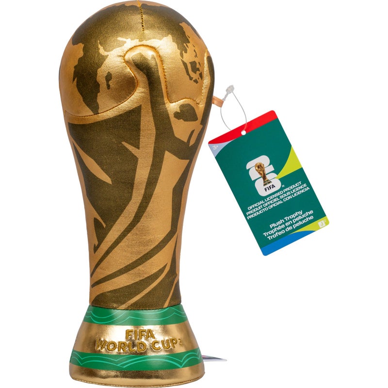 Jazwares FIFA World Cup 2026 10-Inch Plush Trophy - Official 2026 World Cup Collectible - Ages 3+ - Image 1