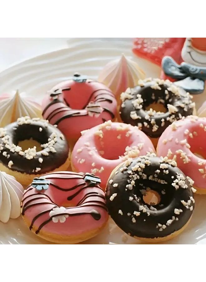 3PCS Multifunctional Silicone Donut Molds Set Non Stick Heat Resistant Easy Clean - Image 2