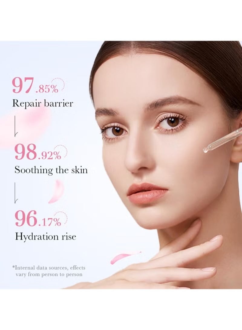 SADOER Collagen Face Serum, Sakura Facial Serum, ELASTIC MOISTHYDRATE SERUM, 4X Elastic HydrateDelicate Skin And BrightStrong Skin Barrier 100ml - Image 4