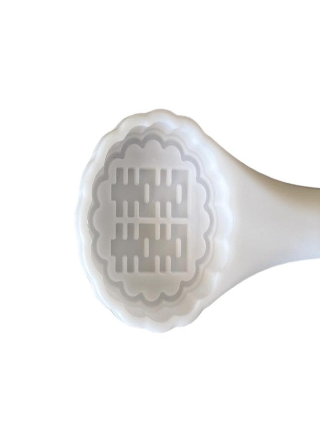 Mido قالب معمول بلاستيكي، قالب شرق أوسطي للبسكويت، الحلوى، والشوكولاتة (قد يختلف اللون) 2" × 2" × 1/5" (مدور) - Image 3