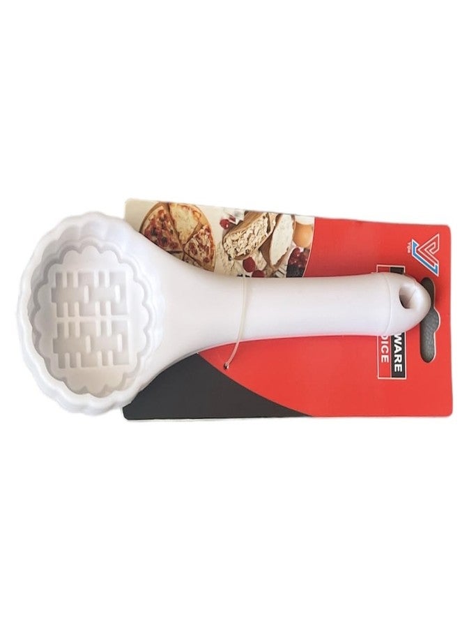 Mido قالب معمول بلاستيكي، قالب شرق أوسطي للبسكويت، الحلوى، والشوكولاتة (قد يختلف اللون) 2" × 2" × 1/5" (مدور) - Image 1