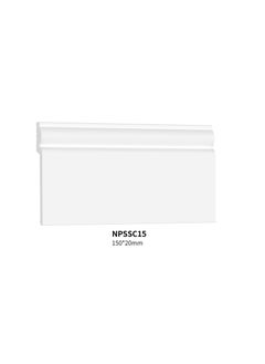 نعلات من مادة البوليسترين PS Skirting Board - مقاس 15*2*240 سم - كرتون
