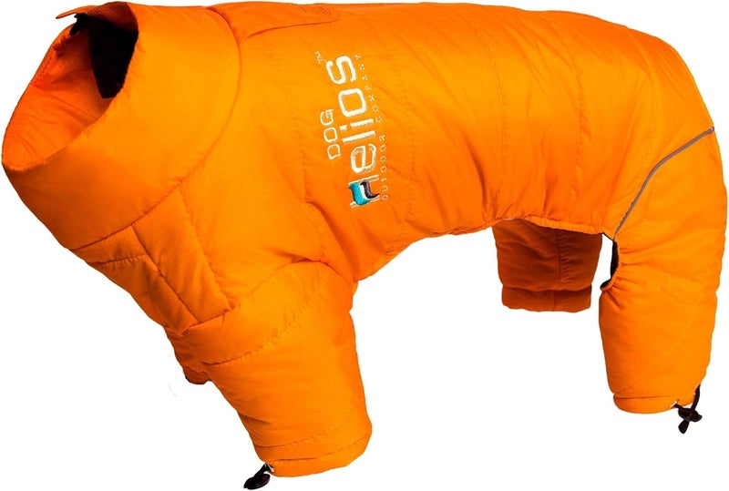 PuTwo DOGHELIOS ThunderCrackle FullBody Bodied WadedPlush Adjustable and 3M Reflective Pet Dog Jacket Coat w Blackshark Technology Large Sporty Orange - Image 5