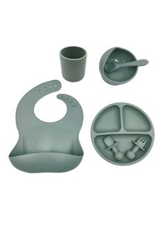 Dubkart Baby Feeding Set, 7 Piece Silicone Set for Self Feeding, Learning & Fine Motor Skills Soft, Easy to Grip  - Image 1