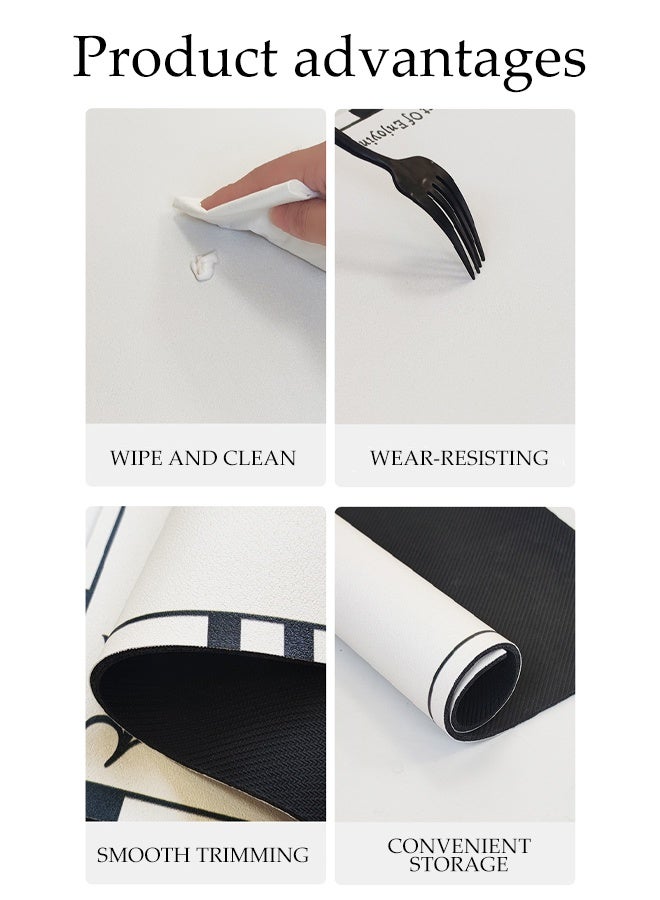 DUNISO Kitchen Drain Mat，Diatom Mud Drainage Pad，Dishwashing Mat, Insulation Mat，Tea Cup Cushion，Anti Fouling and Anti Slip，Can Be Used in Kitchens, Restaurants and Bars，30*40CM，Northern Border Decoration Pattern，Dark Brown - Image 3