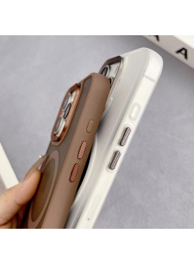 زبون جراب لهاتف iPhone 12 Pro بإطار عدسة ماسية من البولي كربونات الهجينة والبولي يوريثين الحراري MagSafe - Image 5