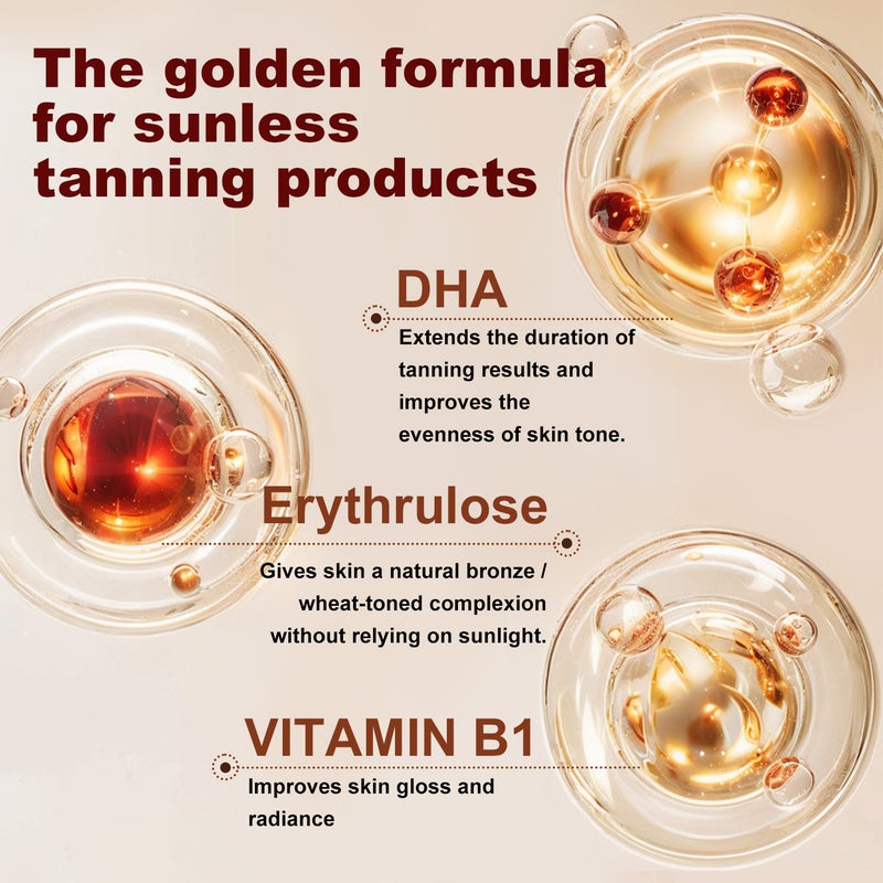 LANEMAY Self-Tanning Drops 30ml Plant-Based Soothing Tanning    Serum - Image 2