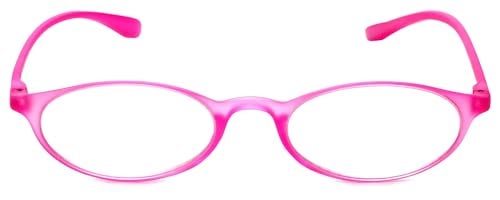 Calabria 719 Flexie Oval Flexible Reading Glasses +0.75 Fuchsia Pink Men Women Trendy Bendable Readers TR90 Durable Eyeglass - Image 5
