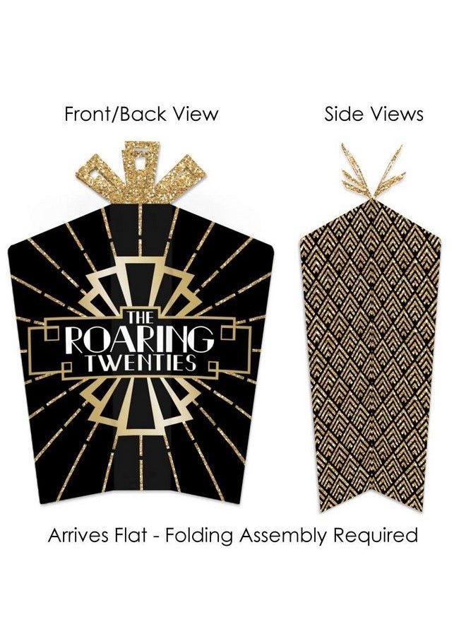 Big Dot of Happiness - Roaring 20’S Table Decorations 1920S Art Deco Jazz Party Fold And Flare Centerpieces 10 Count - Image 1