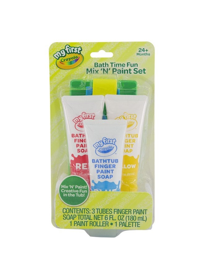Crayola Bath Tub Brush & Finger Paint Soap Set - Image 1