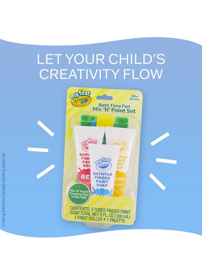 Crayola Bath Tub Brush & Finger Paint Soap Set - Image 3
