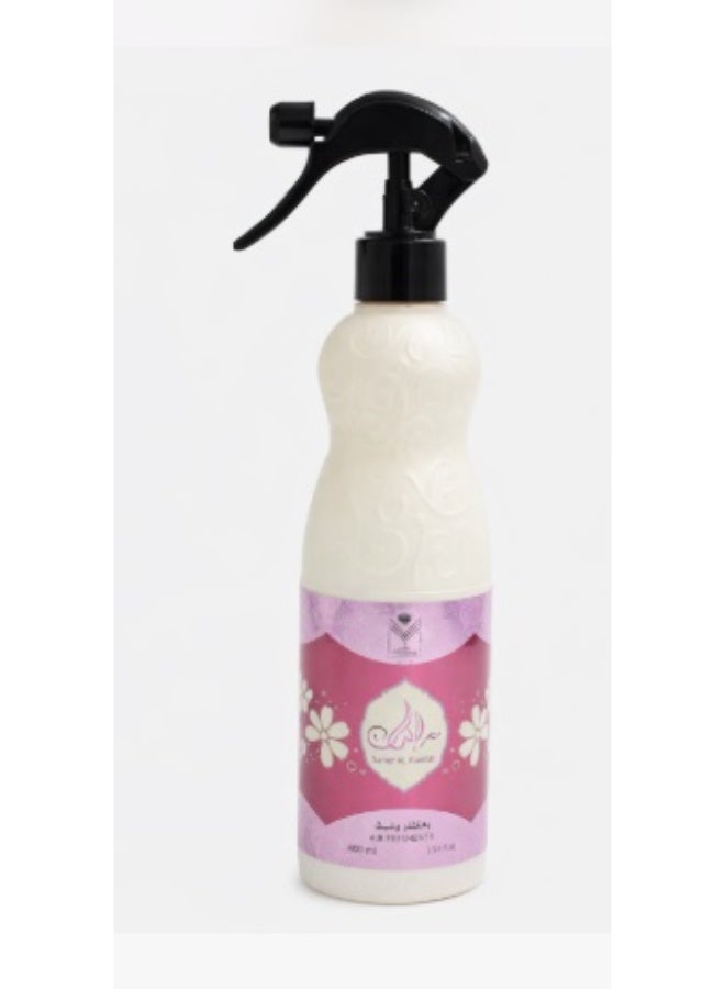 AL MAS Air Freshener Saher Al.Kalmat 480 ml - Arabian Floral Accents with Spice hints Fragrance | Long-Lasting Natural Aged Oud Scent for Home, Car & Office - Image 1