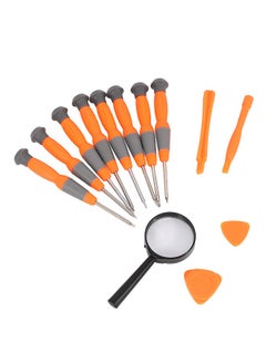 LAWAZIM Screwdriver Set -12 Piece- Precision Screwdriver Set with Torx Phillips, Slotted Tips, Anti-Static Pry Tools Magnifying Glass – Repair Kit for Mobile Phones Electronics Laptops Home Appliances  - Image 2