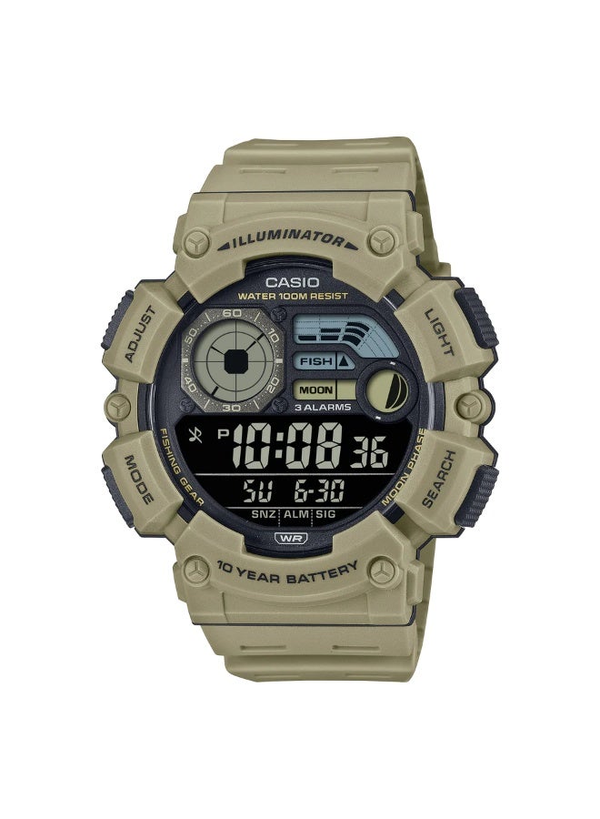 Men's Resin Digital Watch WS-1500H-5BVDF - 50.1 mm