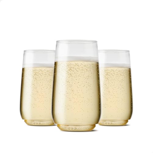 TOSSWARE POP 6oz Flute Jr SET OF 48, Premium Quality, Recyclable, Unbreakable & Crystal Clear Plastic Champagne Glasses, 48 Count (Pack of 1) - Image 1