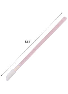 SYOSI SYOSI 100 Pcs Disposable Crystal Lip Brushes Make Up Lip Brushes Lipstick Lip Gloss Wands Eyeshadow Brushes Applicator Tool Makeup Beauty Tool Kits (Pink)  - Image 5