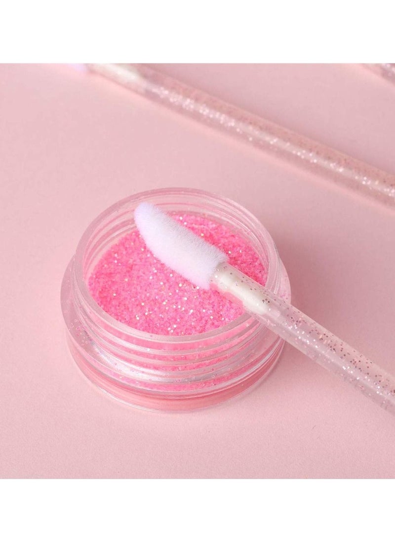 SYOSI SYOSI 100 Pcs Disposable Crystal Lip Brushes Make Up Lip Brushes Lipstick Lip Gloss Wands Eyeshadow Brushes Applicator Tool Makeup Beauty Tool Kits (Pink)  - Image 4