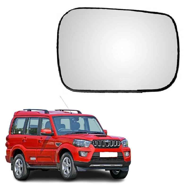 STYCARO - ORVM Side View Mirror Glass/Sub Mirror Plate compatible with Scorpio 3RD GEN, F/L 2014-2025 Year Model Type-2 (RIGHT DRIVER SIDE) - Image 1
