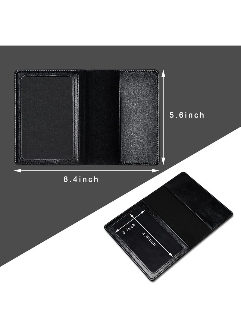 2 Pcs Passport Holders, Ultra Slim Passport Wallet, PU Leather Passport Cover for Women and Men - Image 2